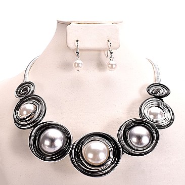 STATEMENT PEARL WIRED 2 TONE SET