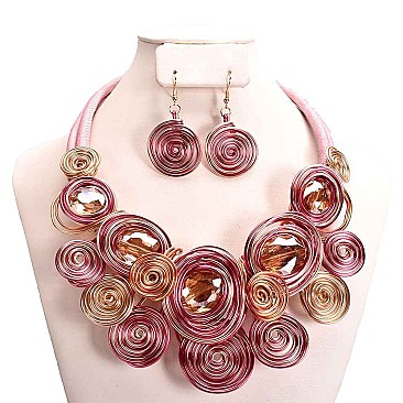 HAND MADE FASHION NECKLACE SET