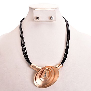 GEO METAL MINIMAL ART NECKLACE SET