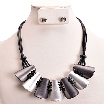 FUTURISTIC FASHION MIXED METAL SET