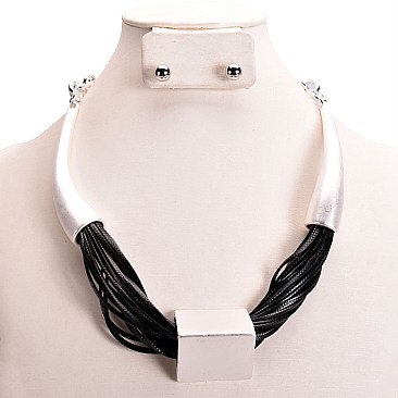 FUTURE METAL FASHION NECKLACE SET