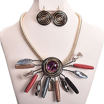 FASHION WEEK GEOMETRIC NECKLACE SET