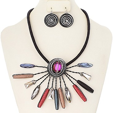 FASHION WEEK GEOMETRIC NECKLACE SET