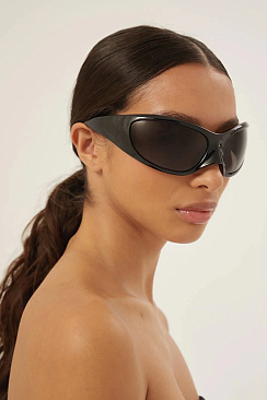 PACK of 12 Oversized Nose Masked Cyber Punk Wrap Around Sunglasses