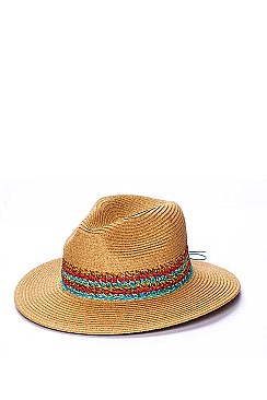 CROCHETED PANAMA FEDORA HAT