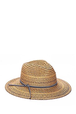 PANAMA FEDORA HAT WITH TWO TONE COLOR