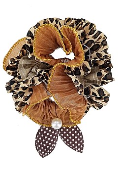 Pack of 12 (pieces) Assorted Leopard Scrunchie