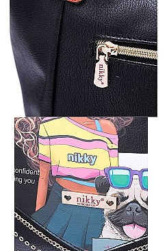 Nikky by Nicole Lee SASHA THE CUTIE TOTE BAG