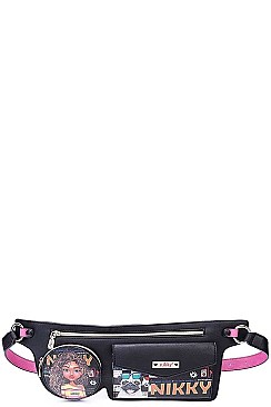 Nikky by Nicole Lee SASHA THE CUTIE PRINT WAIST BAG