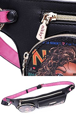 Nikky by Nicole Lee SASHA THE CUTIE PRINT WAIST BAG