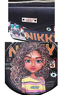 Nikky by Nicole Lee SASHA THE CUTIE PRINT WAIST BAG