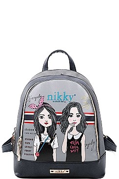 TWIN SISTER BACKPACK Nikky by Nicole Lee