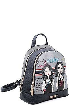TWIN SISTER BACKPACK Nikky by Nicole Lee