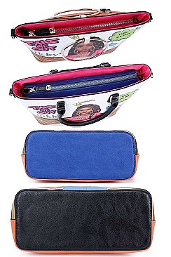 3 IN 1 Nikky by Nicole Lee TAKE ME OUT PRINT TOTE AND WALLET SET