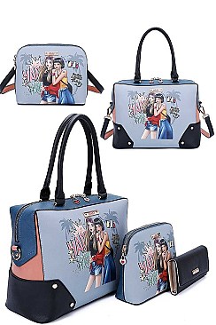 Nikky DOUBLE THE FUN SATCHEL CROSSBODY AND WALLET BY NICOLE LEE