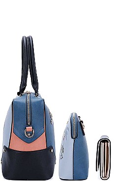 Nikky DOUBLE THE FUN SATCHEL CROSSBODY AND WALLET BY NICOLE LEE