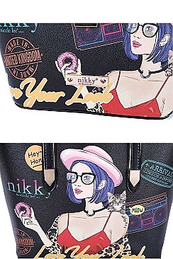 Nikky 3 IN 1 TOTE CROSSBODY AND WALLET SET by Nicole Lee