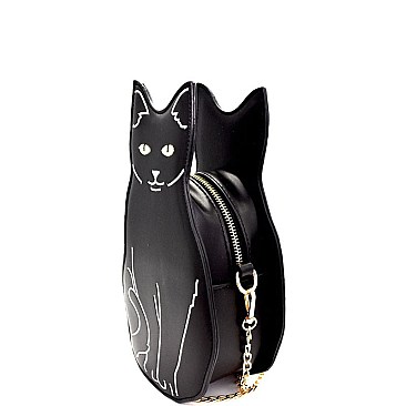 NOV008-LP Unique Cat Theme Fun Novelty Cross Body