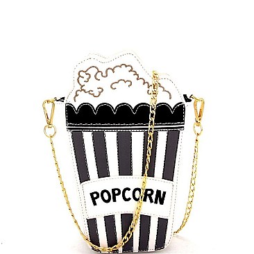 Unique Popcorn Figure Novelty Cross Body
