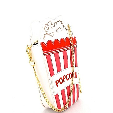 Unique Popcorn Figure Novelty Cross Body