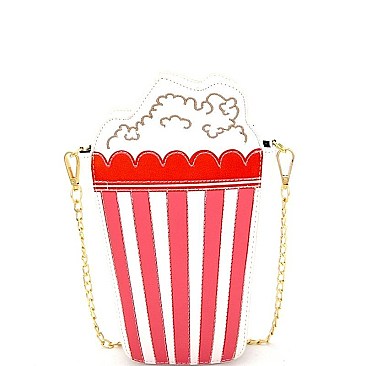 Unique Popcorn Figure Novelty Cross Body