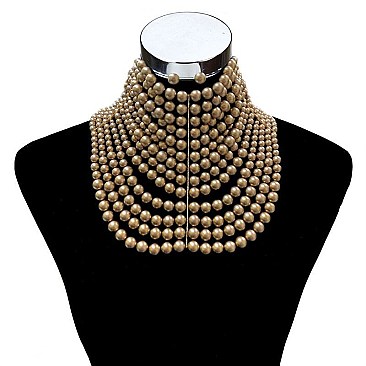 13-LINE LUX PEARLS CHOKER SET