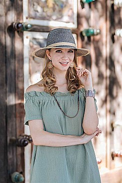 CHIC STYLISH PANAMA FEDORA HAT