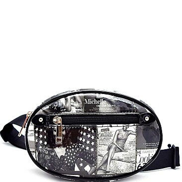 Magazine Print Trendy Fanny Pack RZ-OA053