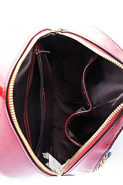 Obama Michele 2 in1 Chic Magazine Print Backpack