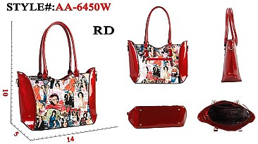 MICHELLE OBAMA 3 PCS TOTE + SATCHEL + WALLET SET