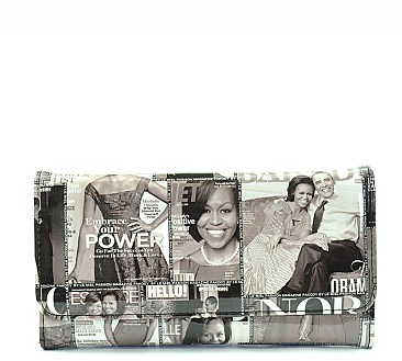 Michelle Obama  Flap Wallet