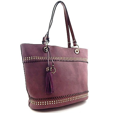 Tassel & Studded Bucket Boutique Quality Tote