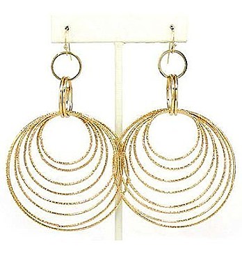 Multi Sized Hoop Fashion Earrings