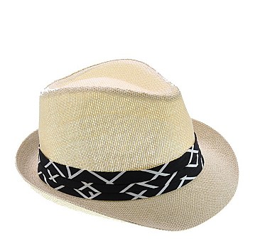 Paper Straw Fedora Hat