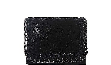 FASHION CHAINED OUT LINE MINI WALLET