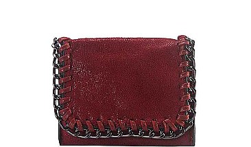 FASHION CHAINED OUT LINE MINI WALLET
