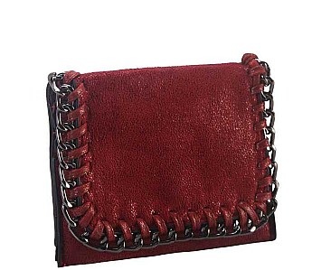 FASHION CHAINED OUT LINE MINI WALLET