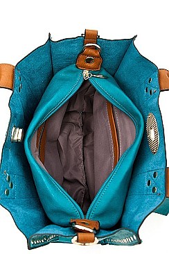 TWO IN ONE Turn-Lock Bag In Bag Tote