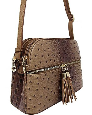 STYLISH CUTE FASHION DOUBLE TASSEL CROSSBODY BAG JYOS-050