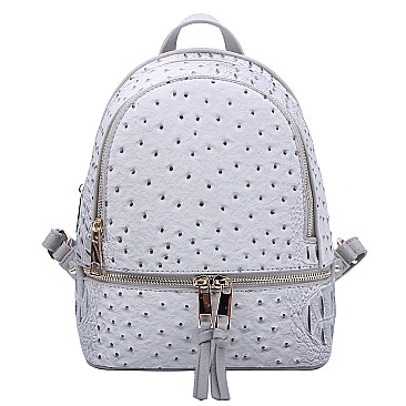 Ostrich Croc Backpack
