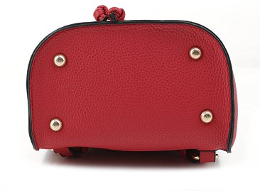 Draw String Two-Way Ostrich Combo Satchel / Backpack