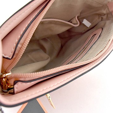 Chevron Quilted Pocket Cross Body MH-OS6933
