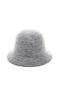 TRENDY  RHINESTONE STUDDED BUCKET HAT