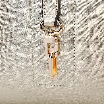 Nicole Lee Saffiano Top Handle Satchel