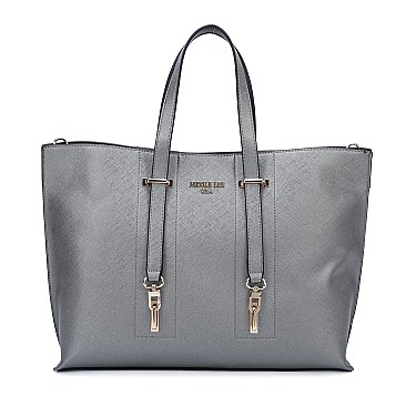 Nicole Lee Saffiano Top Handle Satchel