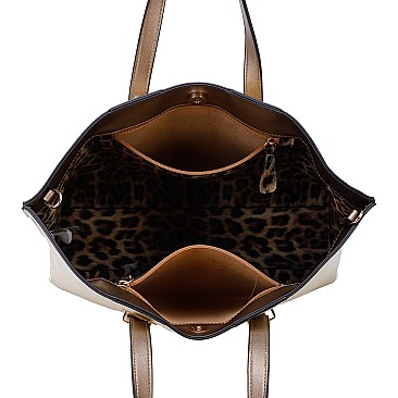Nicole Lee Saffiano Top Handle Satchel