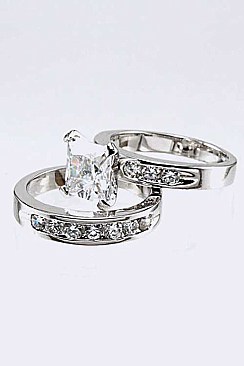 Cubic Zirconia Double Ring LACW1722