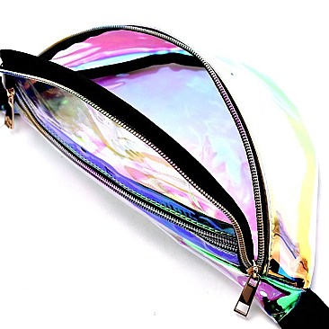 PB7054-LP  Hologram Clear Fashion Fanny Pack