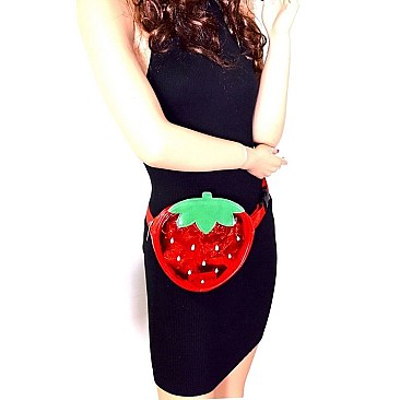 Strawberry Theme Clear Novelty Fanny Pack