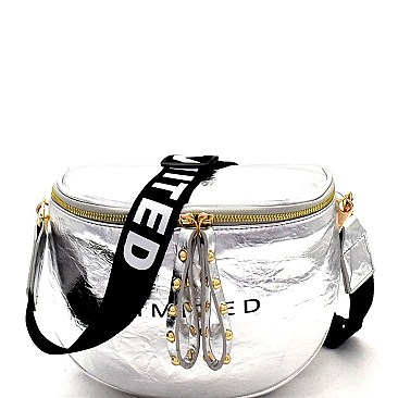 'Limited' Letter Print Fanny Pack Messenger MH-PB7255